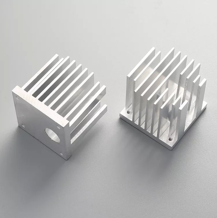 Silvery Heat Sink Anodized AA10 Customized Profile Aluminium